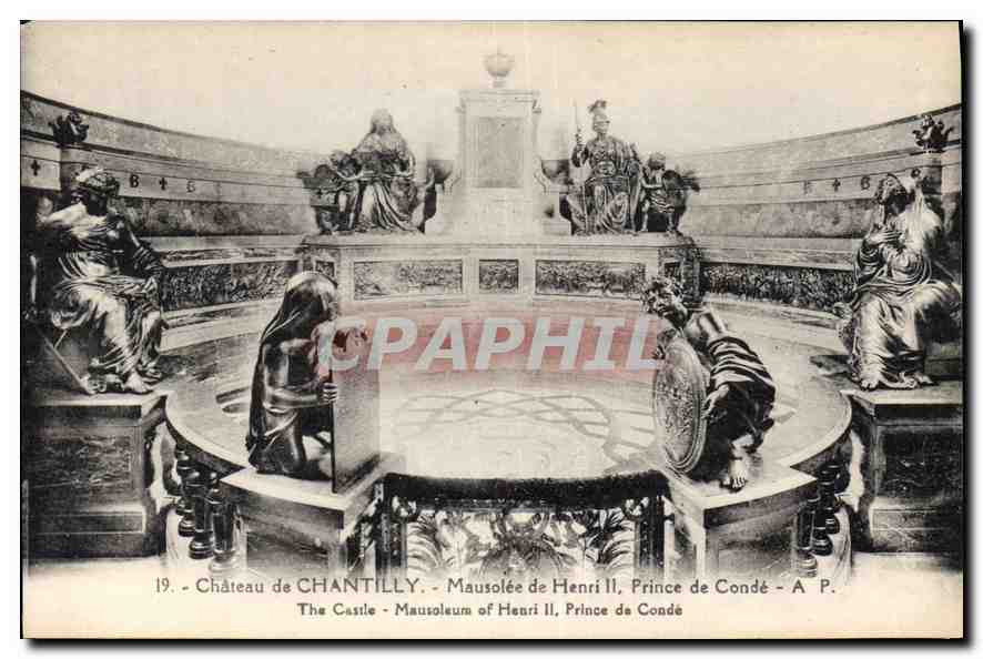 CPA Chateau de Chantilly Mausolee de Henri Ii Prince de Conde 