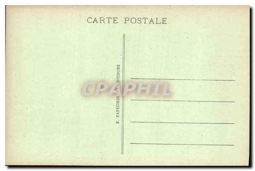 CPA Chateau de Chantilly Mausolee de Henri Ii Prince de Conde  — Rückseite