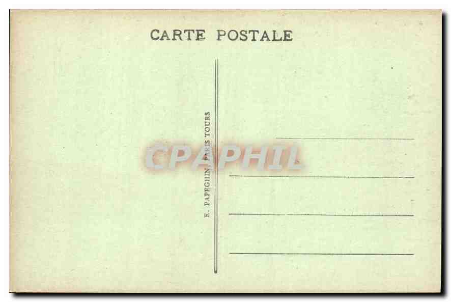 CPA Chateau de Chantilly Cour d'Honneur  — Rückseite