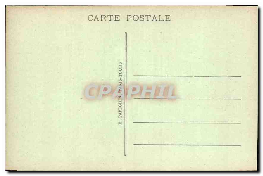 CPA Chateau de Chantilly Galerie des Peintures  — Verso