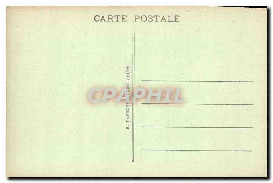 CPA Chateau de Chantilly La Galerie des batailles  — Verso