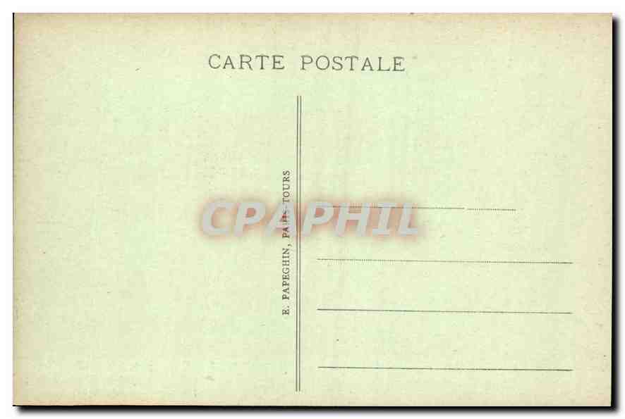 CPA Chateau de Chantilly  le Parc les trois Allees  — Verso