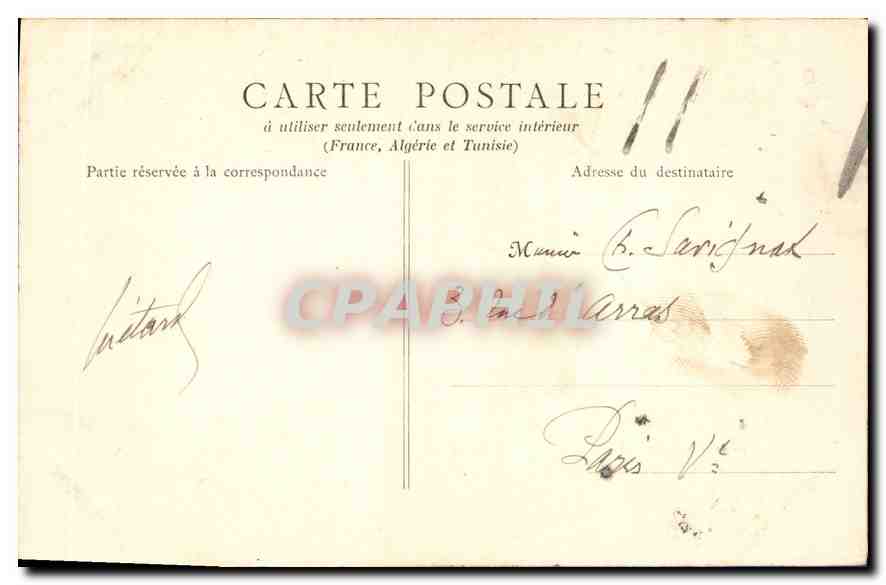 CPA Chateau de Chantilly Galerie du Logis Salon d'Orleans  — Rückseite