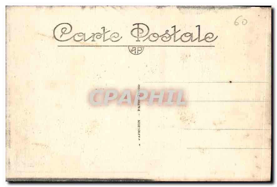 CPA Chateau de Chantilly Galerie des Cerfs  — Rückseite