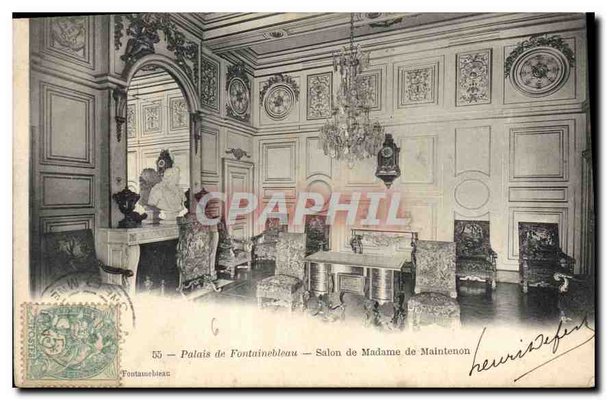 Palazzo di Fontainebleau — Salone della Madame de Maintenon — Henriot & Defert