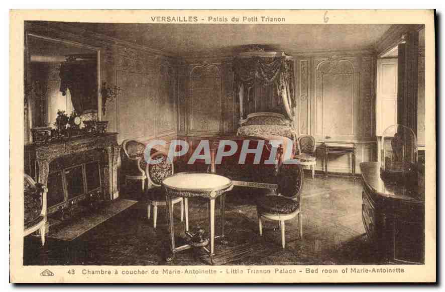 Versailles - Palais du Petit Trianon — Chambre à coucher de Marie-Antoinette — édition CPAPHIL n°43