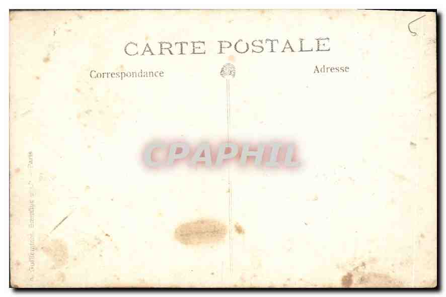 Jeune fille en robe de communion — éditeur A. Soffington, Paris — Verso