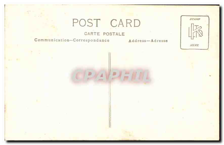 CARTE PHOTO Femme — Rückseite