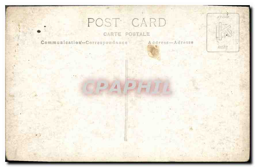 CARTE PHOTO hommes — Verso