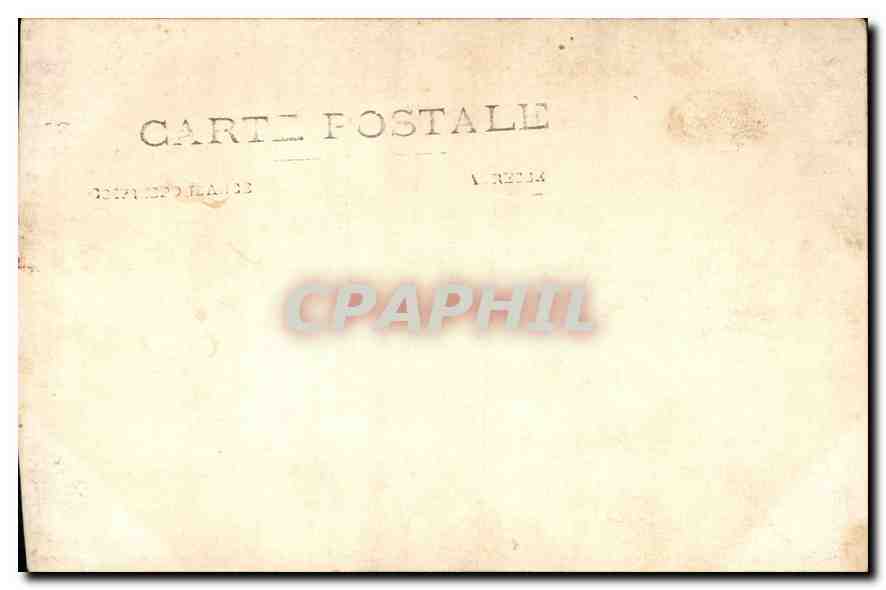 CARTE PHOTO Personnage Homme — Rückseite
