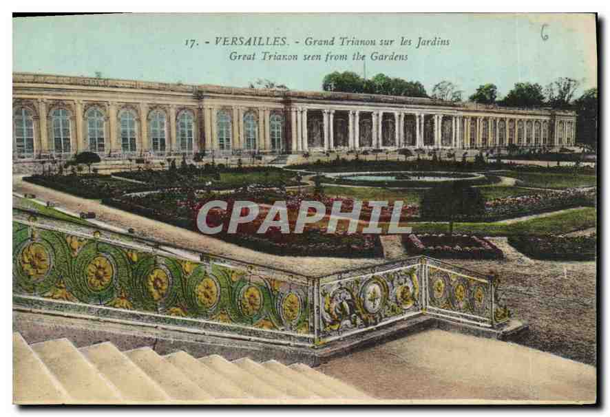 CPA Versailles Grand Trianon sur les Jardins 