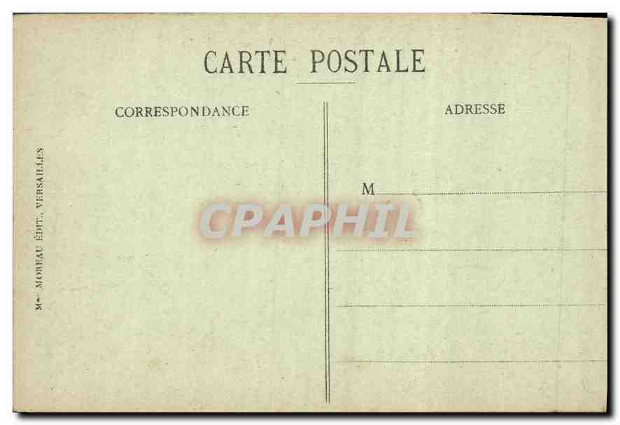 CPA Versailles Grand Trianon sur les Jardins  — Verso