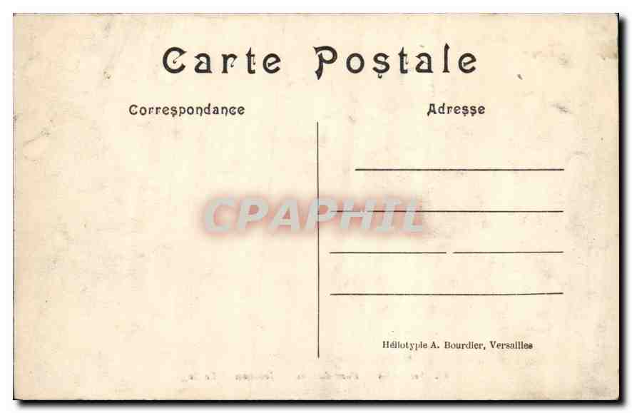 CPA Versailles Parc du Grand Trianon le Buffet  — Verso