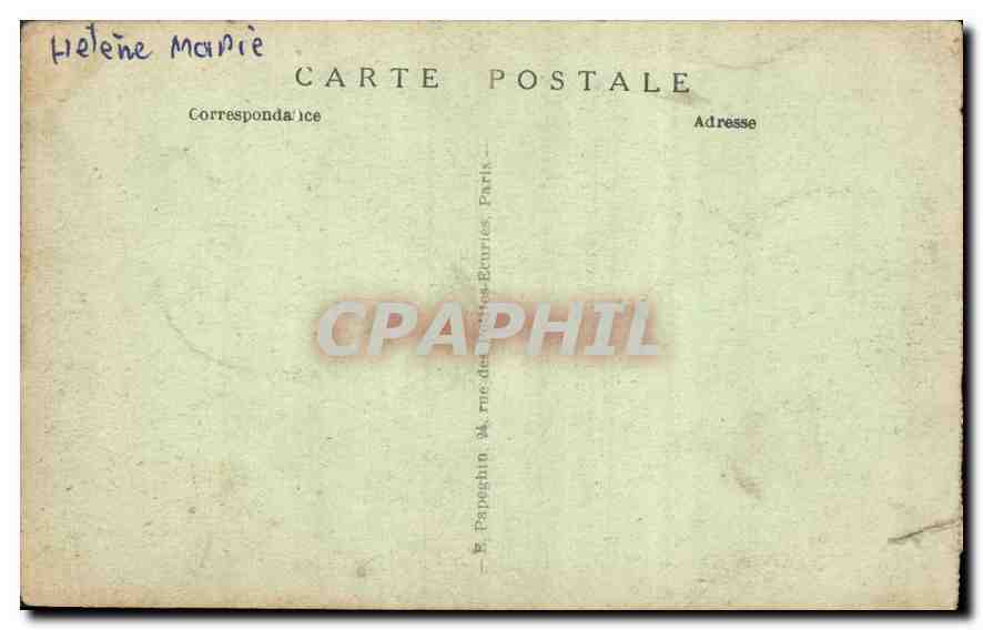 CPA Versailles Le Palais du Grand Trianon Le Peristyle et les Jardins  — Verso