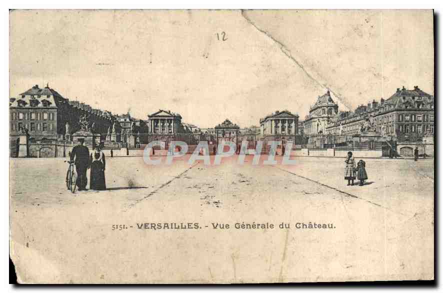 CPA Versailles Bue generale du Chateau 