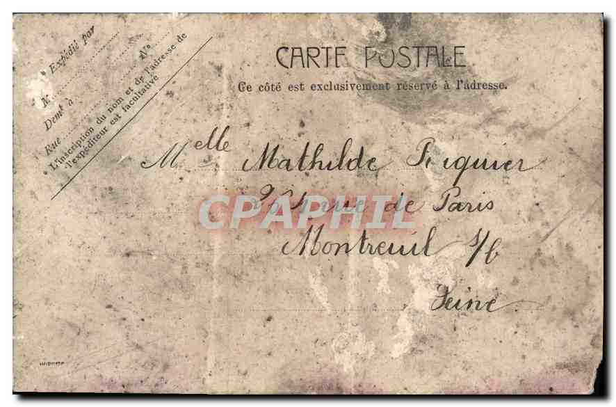 CPA Versailles Bue generale du Chateau  — Verso