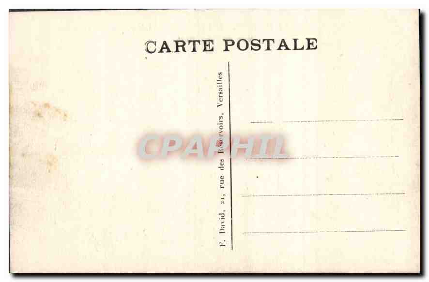 CPA Versailles le Chateau sur le Parc Parterre de Latone Vue du Tapis Vert  — Verso