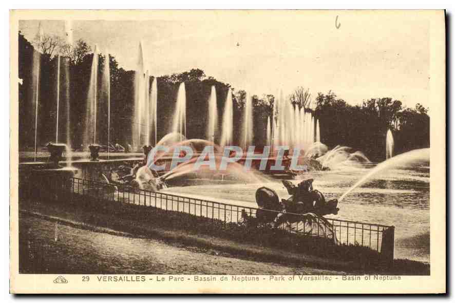 CPA Versailles le Parc Bassin de Neptune 
