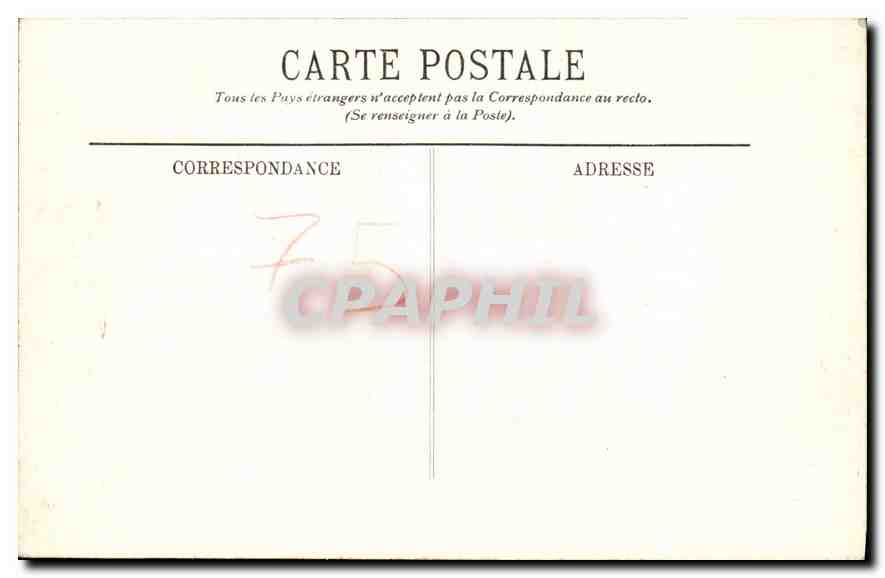 CPA Versailles Petit Trianon le Hameau de Marie Antoinette la Tour de Malborough  — Verso