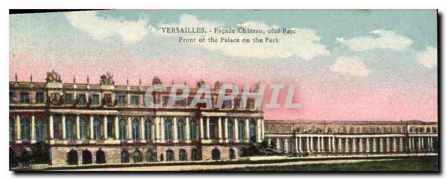 Versailles — Façade Château, côté Parc — Édition Cassé, 9, Rue Colbert, Versailles