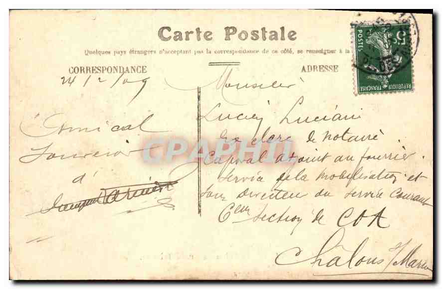 CPA Versailles Palais du Grand Trianon  — Verso