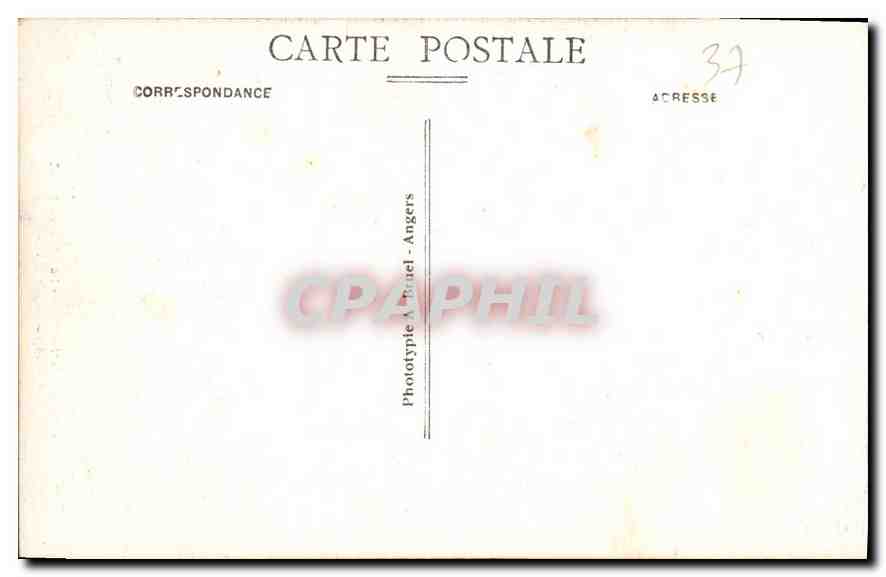 CPA Loches I et L le Chateau Royal Partie Louis XII  — Rückseite