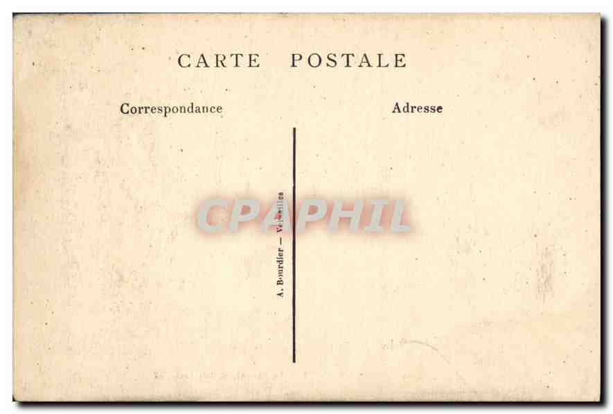 CPA Palais de Versailles la Chapelle et Aile Louis XV  — Verso
