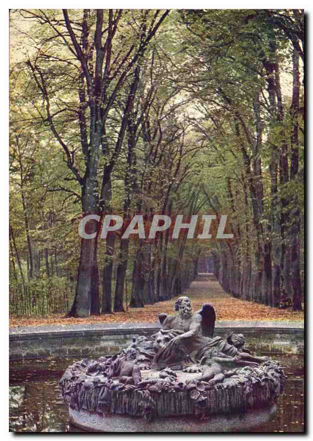 CPA Chateau de Versailles le Bassin de Saturne l'Hiver 
