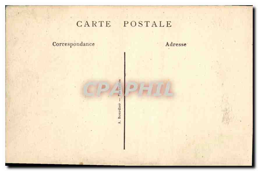 CPA Palais de Versailles Facade cote de la Terrasse  — Verso