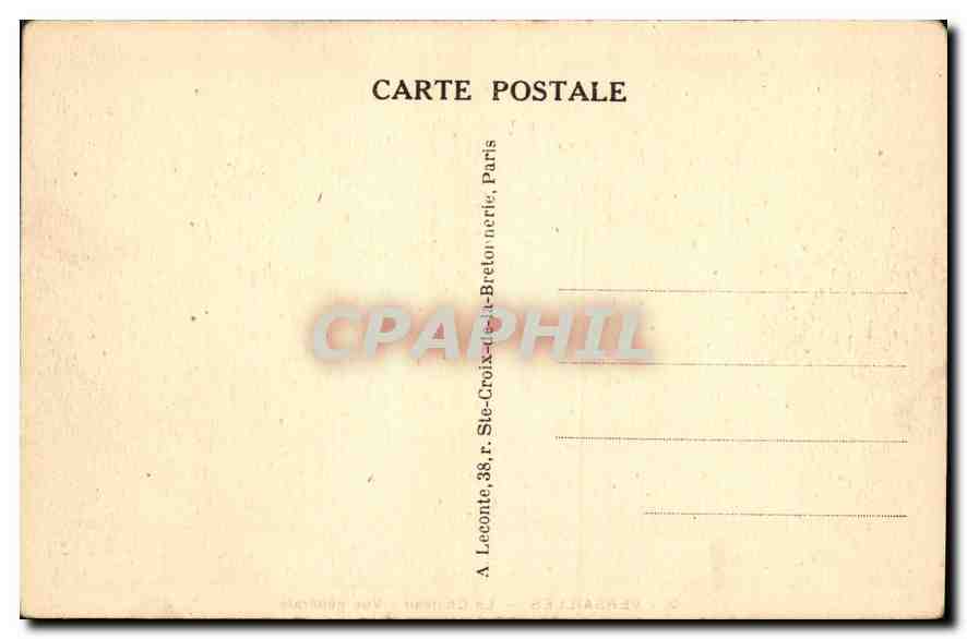 Versailles — Le Château — Vue générale — Édition Leconte, n°2 — Rückseite