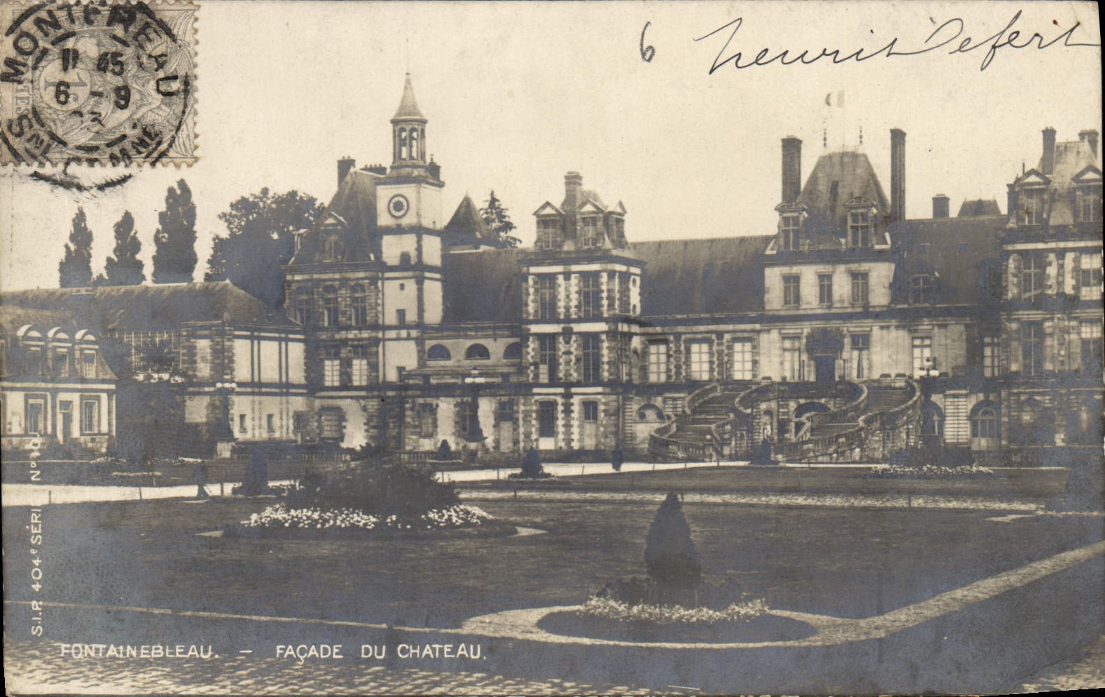 Fontainebleau — Facha de la fortaleza — S.I.P. 404e serie