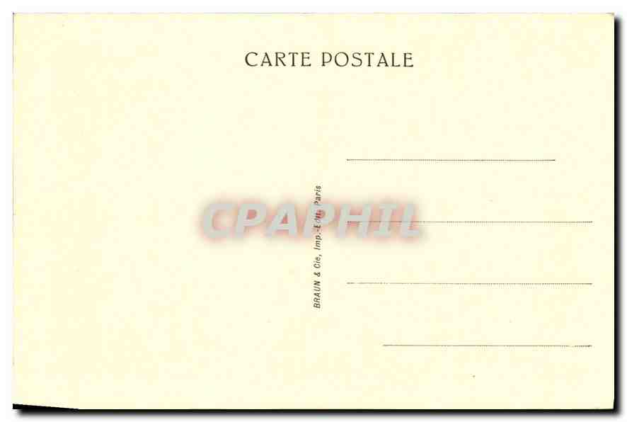 CPA Musee de Chantilly le Vestibule et la Salle a manger  — Rückseite