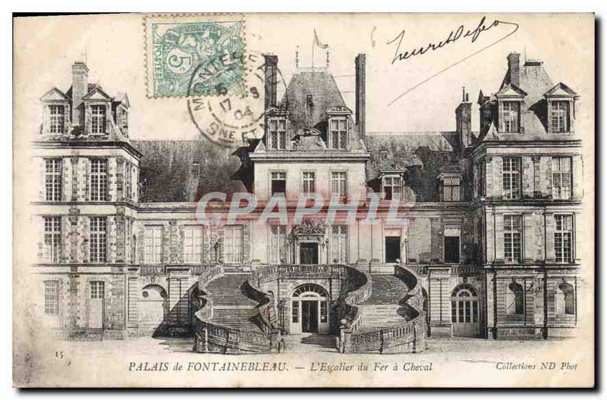 Paleis van Fontainebleau — De trap van het Paard — Collecties ND Phot