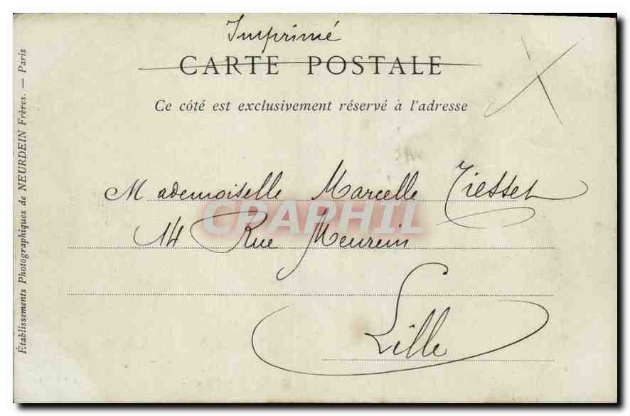 Paleis van Fontainebleau — De trap van het Paard — Collecties ND Phot — Achterkant
