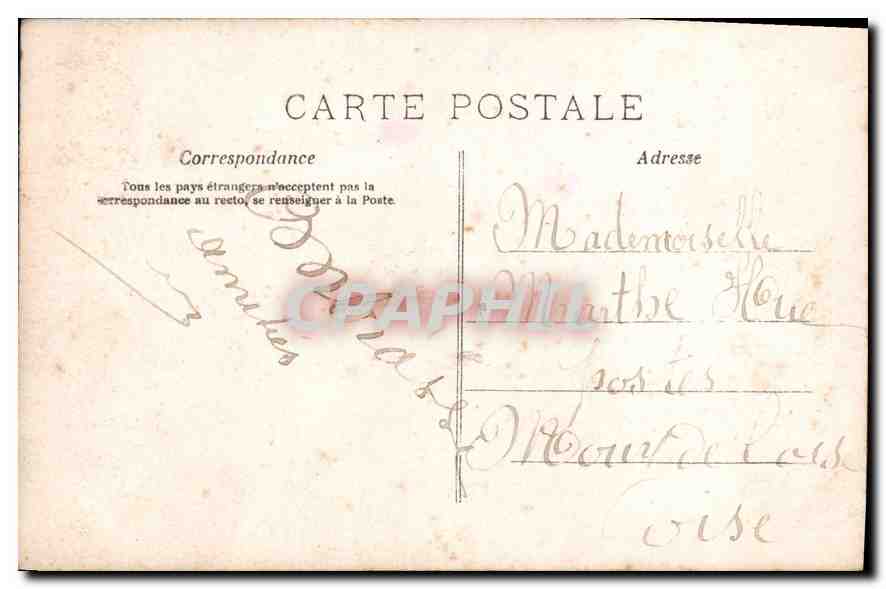 CPA Ste Catherine Femme Prenom — Rückseite