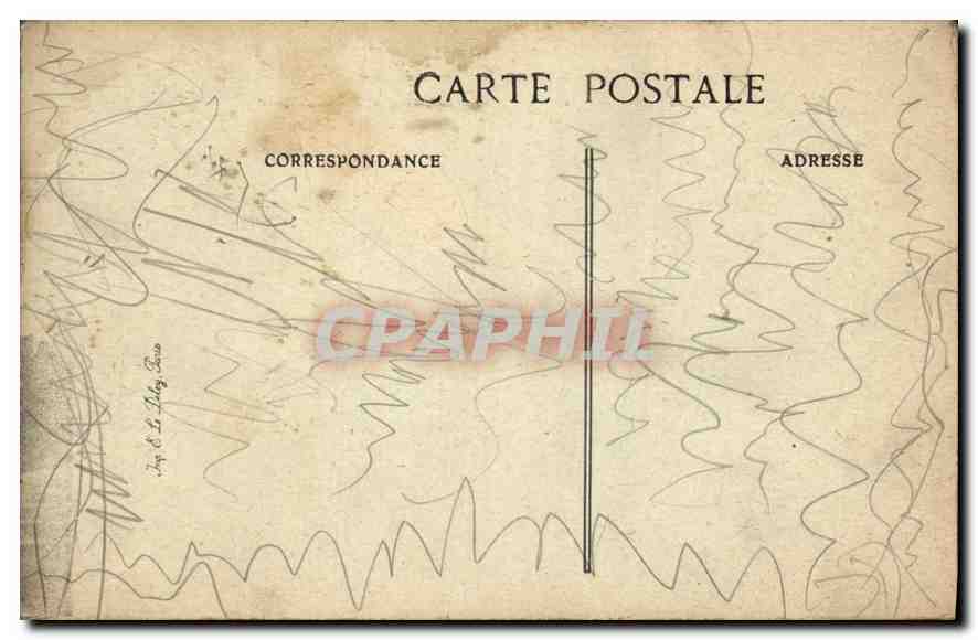 CPA Rouen Bon Secours le Cimetiere et l'Eglise  — Verso