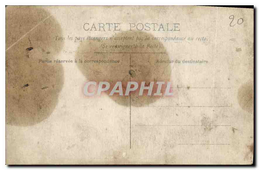 CARTE PHOTO Theatre Mousquetaires — Verso
