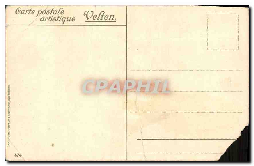 CPA Menton les Rochers rouges  — Rückseite