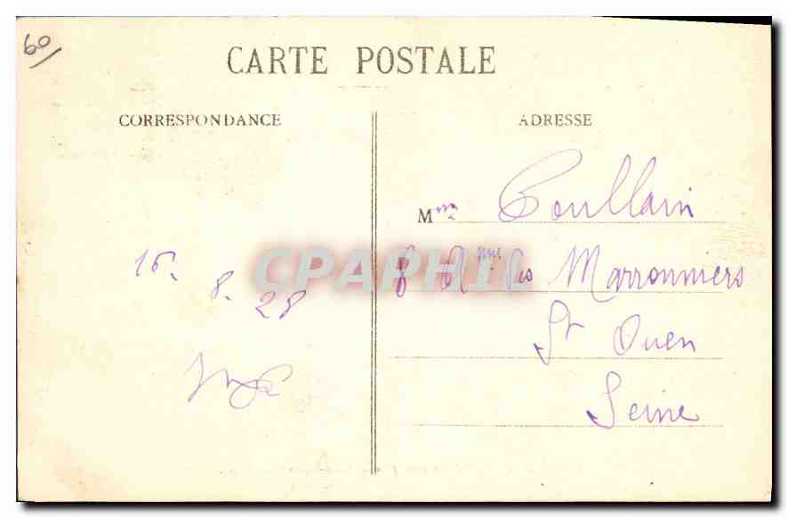 CPA Beauvais Panorama pris de Saint Etienne  — Rückseite