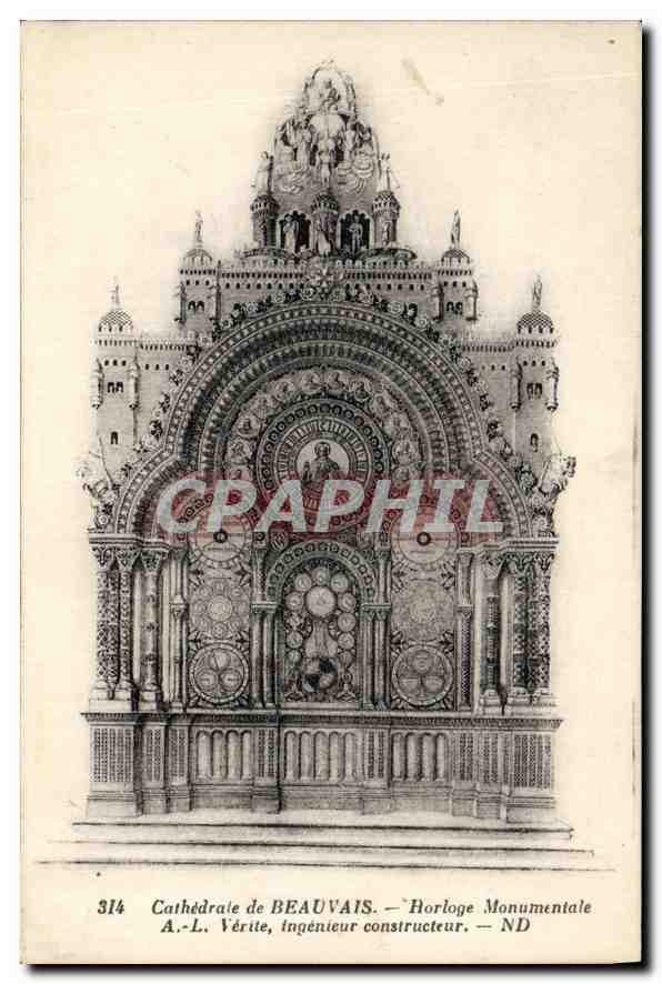 CPA Cathedrale de Beauvais Horloge Monumentale A L Verite 