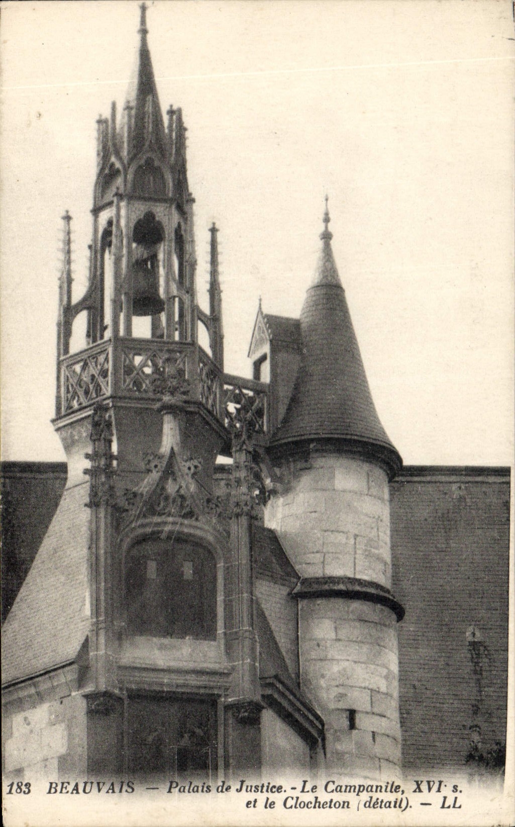 Beauvais — Palais de Justice et le Clocheton (détail) — LL