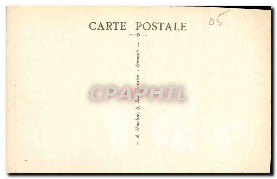 La Moltè (3982 m), vue des Itangons — Grenoble, éditeur A. Hourtier, 5, Rue Génissieu — Rückseite