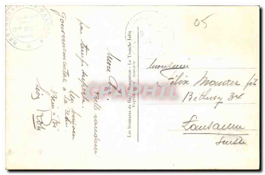 CPA Le Lautaret a le Galibier  — Rückseite