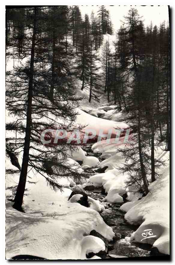 CPA Les Alpes Pittoresque Le Torrent sous la neige 