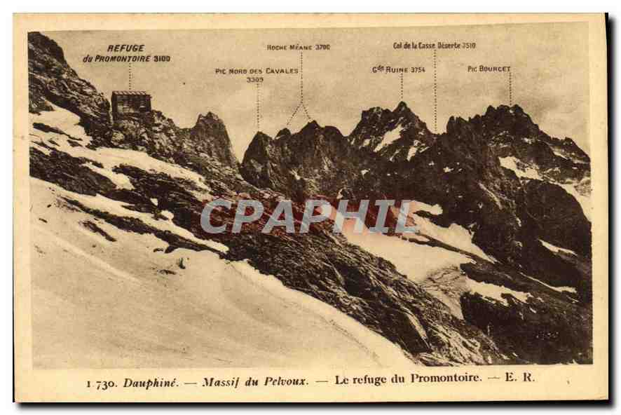 Refuge du Promontoire — Massif du Pelvoux — E. R.