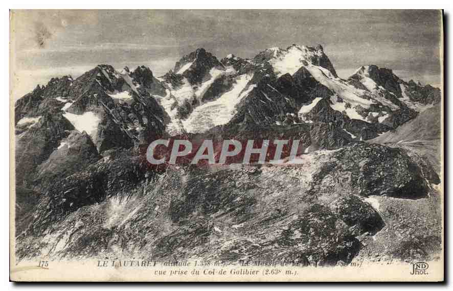 CPA Le Lautaret vue prise du Col de Galibier 