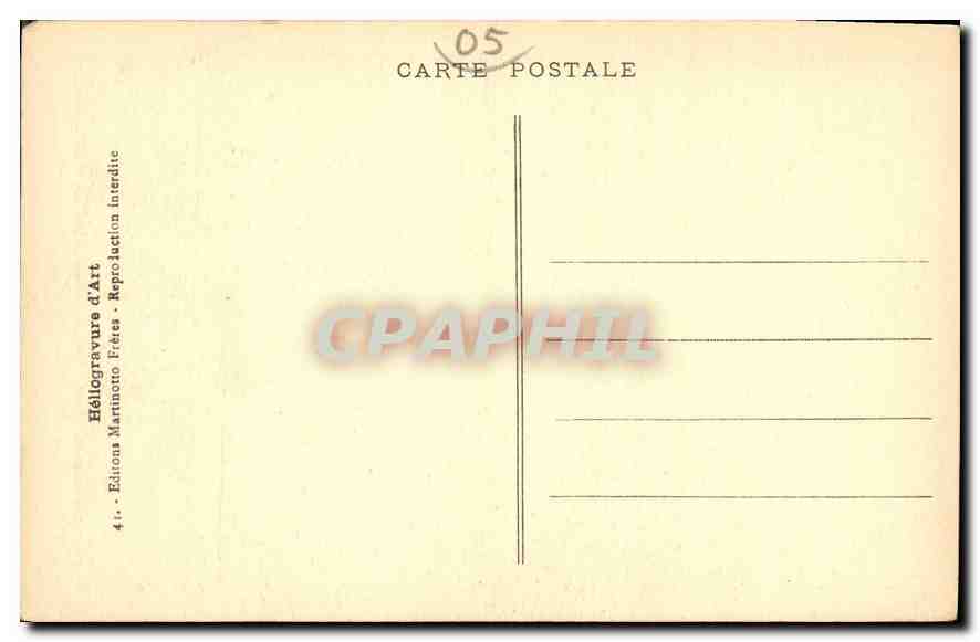 CPA Le Circuit du Lautaret le Pont d'Auris et la Romanche  — Rückseite