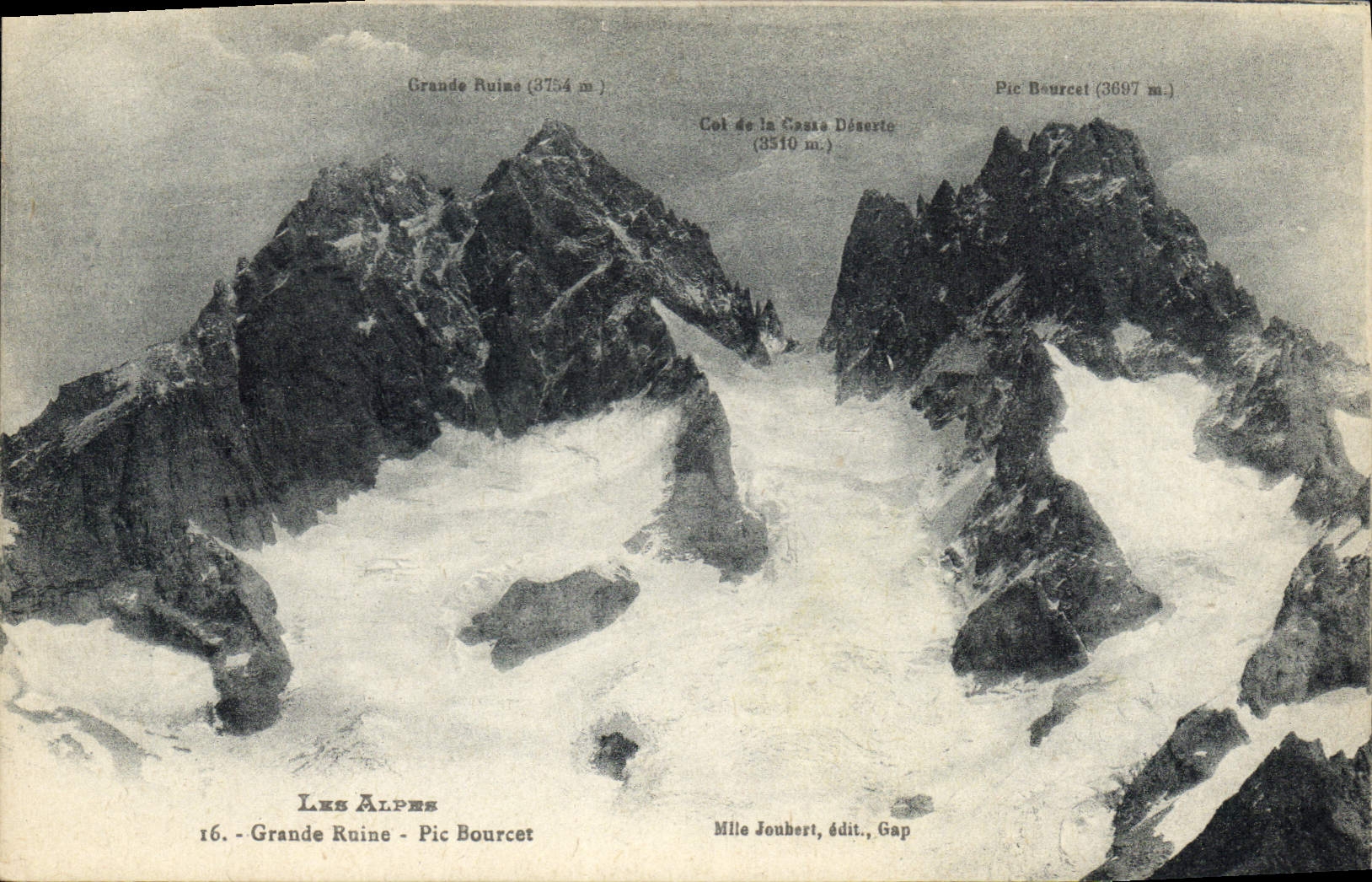 CPA Les Alpes Grande Ruine Pic Bourcet 