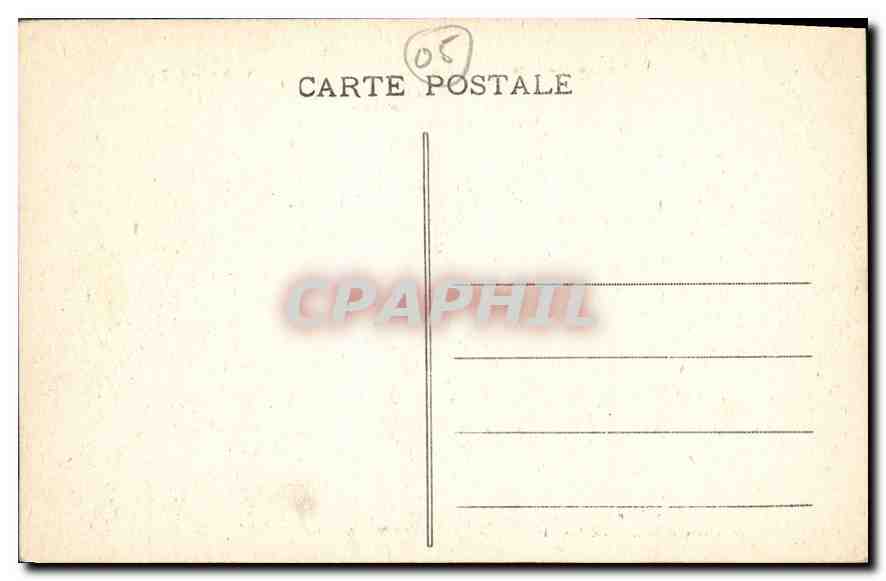 CPA Les Alpes Grande Ruine Pic Bourcet  — Verso