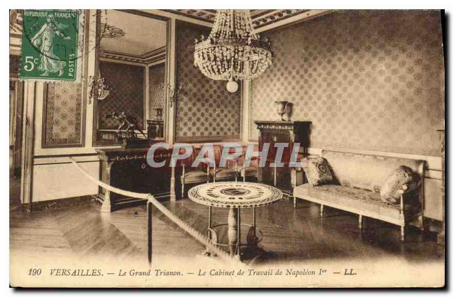 Versailles — Le Grand Trianon — Le Cabinet de Travail de Napoléon Ier — LL. n°190
